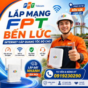 Lắp mạng FPT Bến Lức – Internet cáp quang WiFi 6