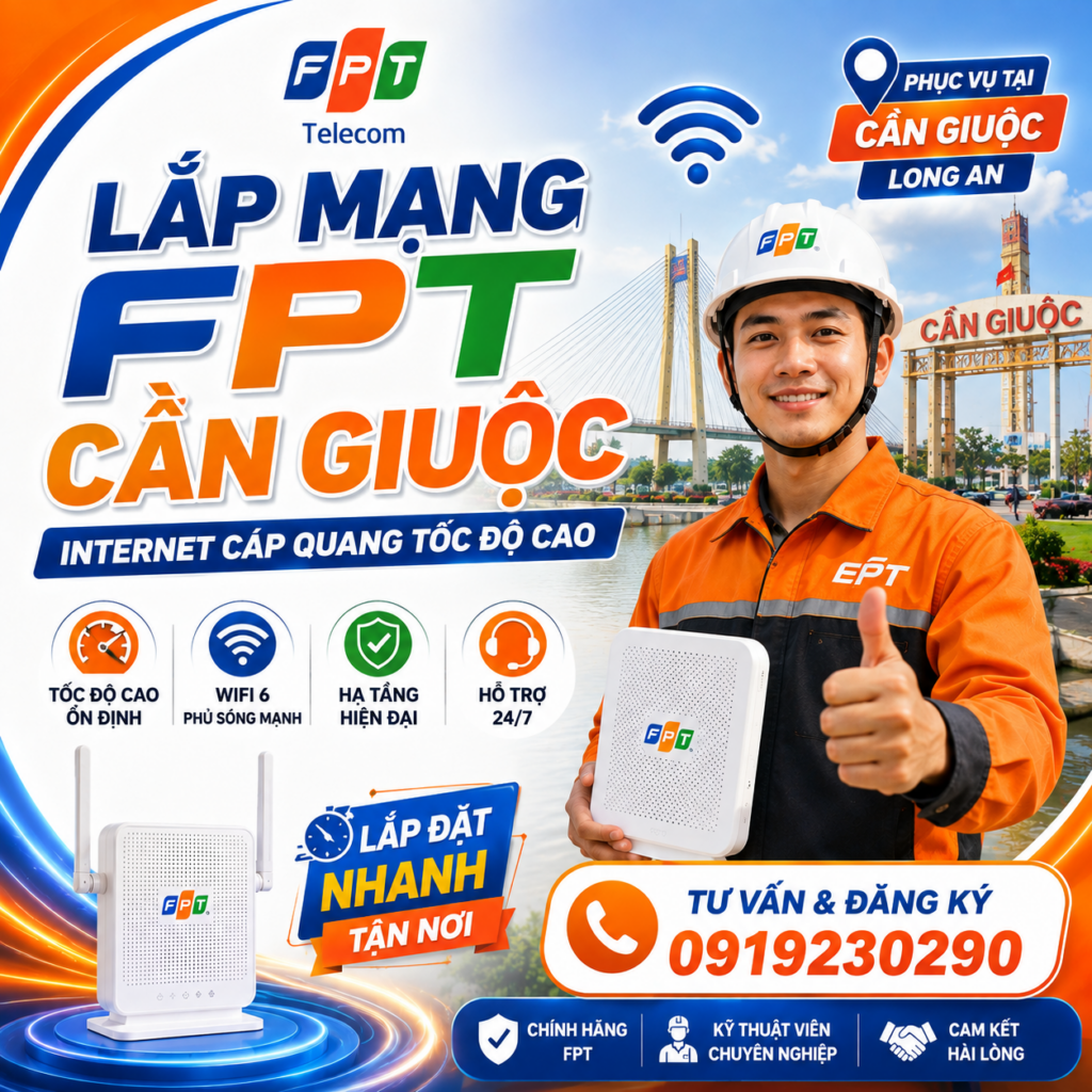 Lắp Mạng FPT Cần Giuộc