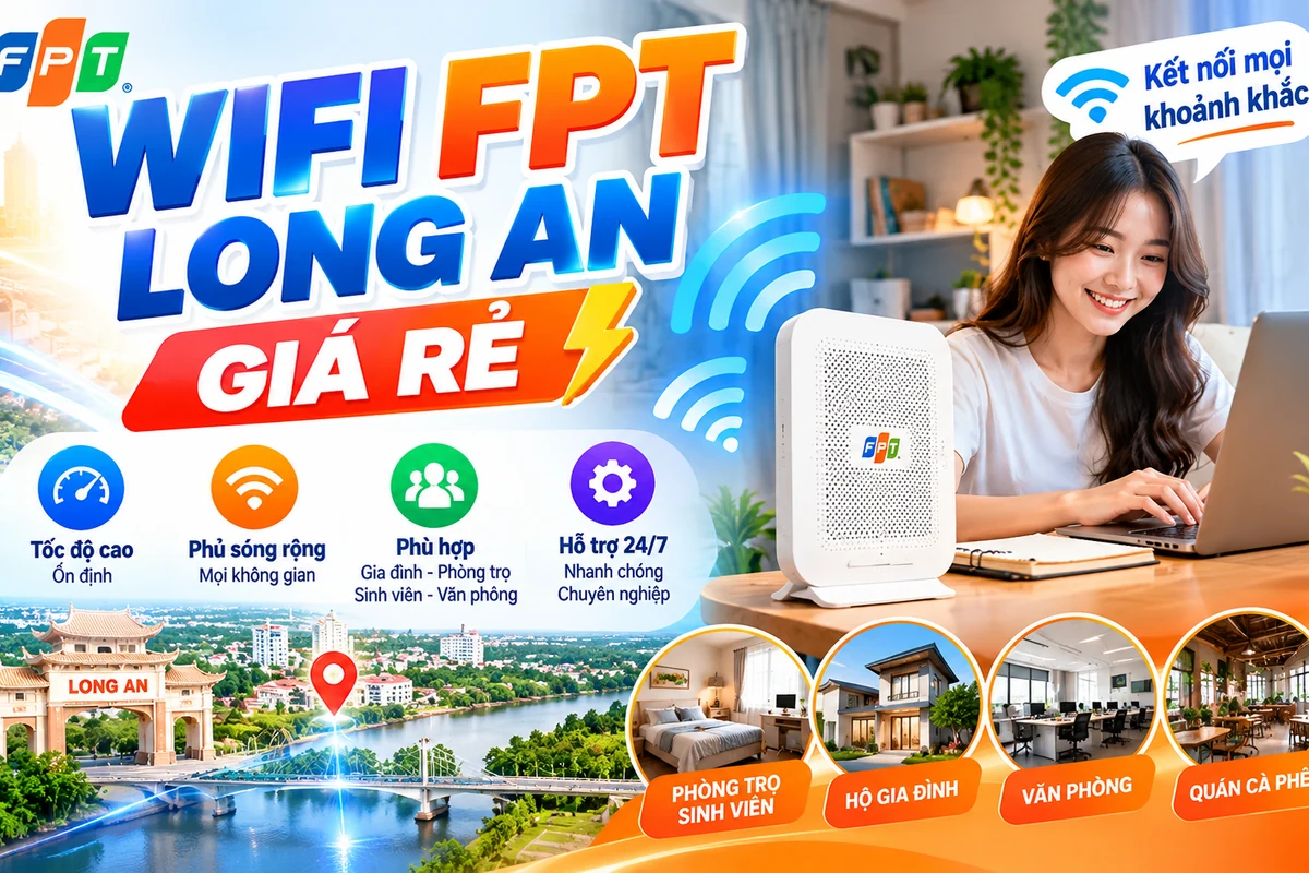 Lắp WiFI Phòng Trọ Bến Lức